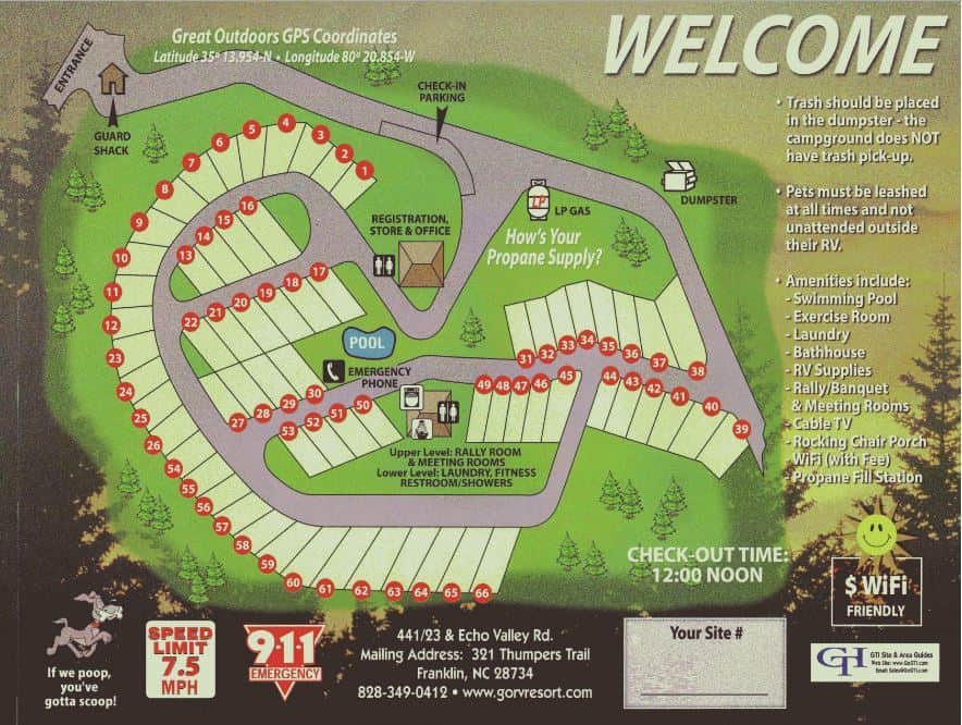 The Great Outdoors RV Resort RV Parks near Asheville