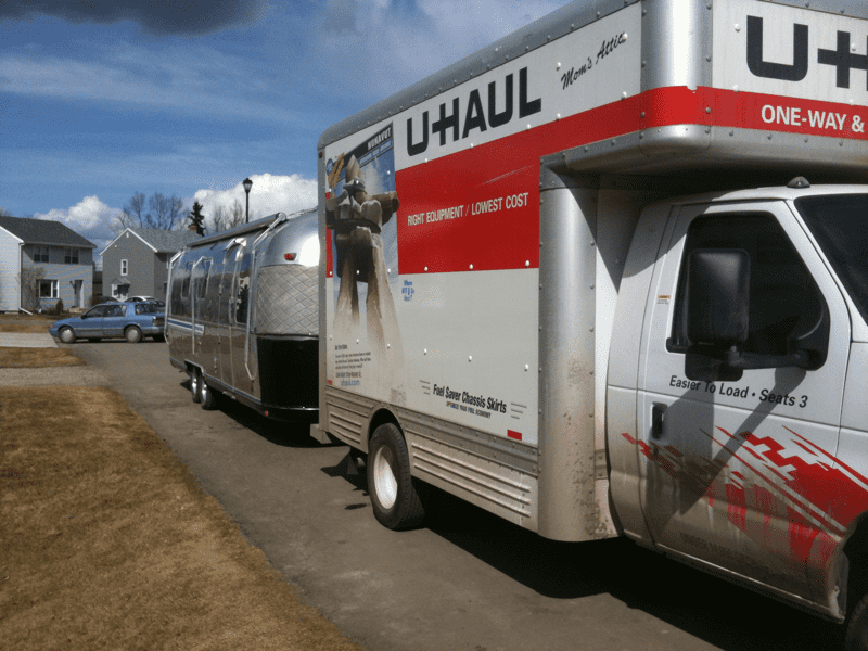 Rental Truck for Towing Travel Trailer
