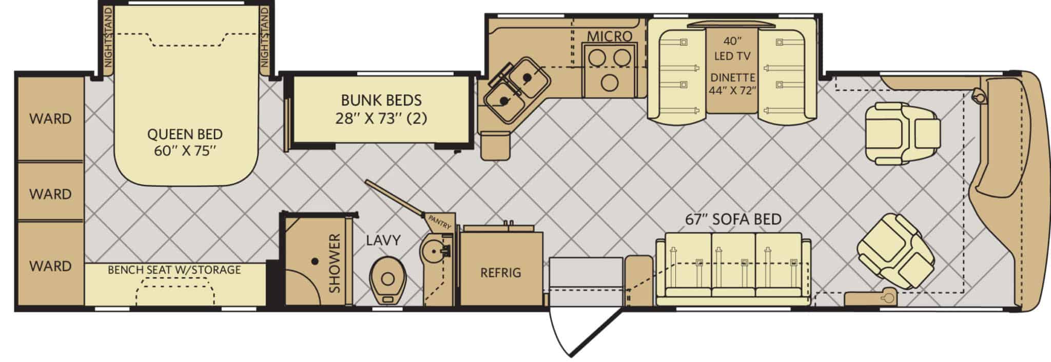 Class A RV Motorhome with 2 Bedrooms CamperAdvise